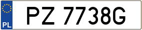 Trailer License Plate